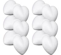 HEATSHAKING Bolas de Espuma Forma de Corazón Blanco Cumpleaños o Compromiso 100 Fáciles de Almacenar para Manualidades y Decoración de Fiesta