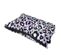 HEATSHAKING Bolsa de Maquillaje Portátil Organizador de Poliéster y Esponja Diseño de Leopardo para y Organización en Baño, Adecuado para Mujeres