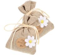 HEATSHAKING Bolsitas Aromáticas para Armario 2 Piezas, Desodorante para Cajones de Algodón y Lino, Fragancia Suave de Gardenia para Dormitorio y Ropa, Bolsitas Perfumadas Naturales