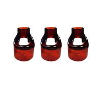HEATSHAKING Boquilla de Flauta de Resina Marrón Recambio 3 Piezas para Principiantes sin Olor Peculiar Compatible Flauta de 23mm Diámetro Exterior