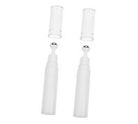 HEATSHAKING Botellas Roll-on para Crema de Ojos 15 Ml, Set 2 Piezas, Vacías y Rellenables, Aplicador Bola de Rodillo, Envases Portátiles para Viaje y Dosificador Serum para Cuidado Facial