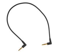 HEATSHAKING Cable Cobre y Ángulo Estable de 90 de Esmaltado Transmisión Auxiliar Audio de 3.5 Mm Doble Conector en para Coches y Ordenadores