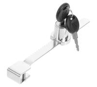 HEATSHAKING Cerradura de Trinquete para Puerta Corrediza de Vidrio, Zinc Fundido, Tamaño Pequeño, Juego de Seguridad para Congeladores y Refrigeradores, Adecuado para Heladerías