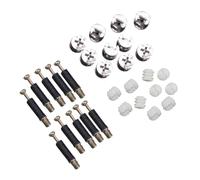 HEATSHAKING Conjunto de Conectores para Muebles Pasadores y Pernos de Leva, Accesorios de Hierro y Aleación de Zinc, Resistentes y No Fáciles de Romper, Ideales para Reparación