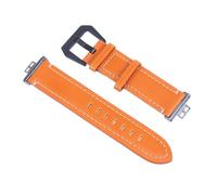 HEATSHAKING Correa de Reloj Reemplazable de Cuero Auténtico Retro para Reloj Fit, Mujer Hombre, Ajuste Cómodo, Hebilla de Acero Inoxidable, Estilo Vintage, Color Marrón, Tamaño Ajustable, Uso