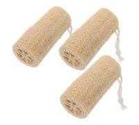 HEATSHAKING Esponjas de Lufa para Ducha y Baño 3piezas Fuerte Poder de Limpieza para Hombres y Mujeres, Material Natural Adecuado para Exfoliante Corporal y Cuidado Personal