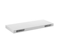 HEATSHAKING Estante de Pared de Madera Blanco Estilo Rústico Estructura de Metal, Ahorro de Espacio y Durabilidad Mejorada para Decoración y Organización en Cocina o Sala