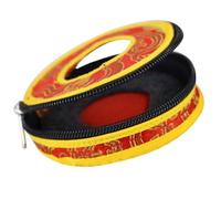 HEATSHAKING Estuche Artesanal Para Campana De Meditación Mediana De 8,5 Cm, Bolsa De Almacenamiento De Campanas Budistas De Nepal Diseño Colorido y Protección Segura Para Viajes y Uso Diario