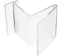 HEATSHAKING Expositor de plástico para billeteras, 5 piezas, estante transparente para billetera, soporte compacto portátil, exhibición de carteras en tienda y hogar