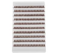 HEATSHAKING Extensiones de Pestañas Postizas Ideales Look Natural y Voluminoso Marrones en Grupos Ligeras y Reutilizables Hechas de Fibra Natural para Mujeres