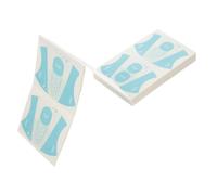 HEATSHAKING Formulario de Extensión de Uñas de Pvc Azul 100 Hojas Reutilizables para Diy, Protector Ambiental y Molde para Manicura Profesional