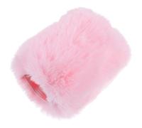 HEATSHAKING Funda de Felpa para Micrófono Compatible con Sennheiser Mk4 y Parabrisas Antipop de Piel Artificial Color Rosa Protector de Viento para Grabación Accesorio para Micrófonos de
