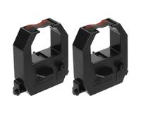 HEATSHAKING Kit de 2 Cintas de Nylon Negro para Máquina de Fichar Cinta Robusta y Tinta de Impresión para Negocios y Hospitales