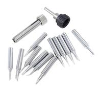 HEATSHAKING Kit de Puntas de Soldador de Cobre Funda para Estación de Soldadura de Temperatura Constante, Alta Precisión y Fuerte Resistencia Oxidación, 13 Piezas