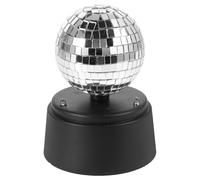 HEATSHAKING Lámpara de Mesa Portátil con Batería LED Bola Disco Giratoria con Espejo de Vidrio Luz Estroboscópica para Bares Ktv y Exteriores Decoración Ambiente para Fiestas y Escenario