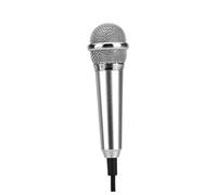 HEATSHAKING Micrófono K Song para Celular y Laptop, Mini Micrófono Metálico Compacto de 2 Piezas Adecuado para Grabación de Voz y Canciones en Plata Varios estilos