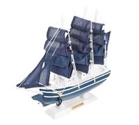 HEATSHAKING Modelo de Barco de Madera Decorativo de 24 Cm Accesorios Náuticos Aleatorios, Adorno para Escritorio y Bar en Casa, Decoración Mediterránea para Sala de Estar y Varios Estilos