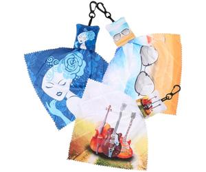 HEATSHAKING Paños de Limpieza para Lentes Llavero 3 Unidades Diseño Impreso Bruja Pequeña Violín Gafas de Sol Tamaño Compacto para Pantalla de Teléfono Móvil y Electrónica Delicada