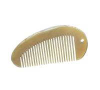 HEATSHAKING Peine Natural de Cuerno de Yak Perforado, Peine Antiestático para Masaje Capilar, Material Sintético y Diseño Portátil para Cuidado del Cabello