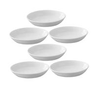 HEATSHAKING Plato Calentador de Cera Redondo 4 Pulgadas de Cerámica, 6 Unidades para Difusor de Aromas y Soporte para Velas Aromáticas en Interiores