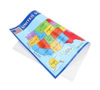 HEATSHAKING Póster Mapa de Estados Unidos Resistente al Desgaste en Papel Uv, Diseño Creativo para Aulas y Dormitorios, Paquete de 2 Piezas Fácil de Usar