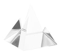 HEATSHAKING Prisma de Cristal Piramidal de Vidrio para Experimentos Ópticos y Presentaciones Educativas, Adecuado para Enriquecer la Enseñanza Científica