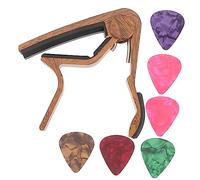 HEATSHAKING Púa De Cejilla Para Guitarra Clip Modificado Cejilla Portátil Para Ukelele Accesorio De Afinación Profesional Incluye Púas De Guitarra