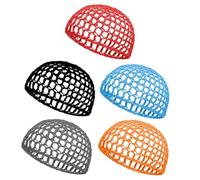 HEATSHAKING Redecilla de Crochet Pelo Mujer 5 Piezas, Cubierta Tejida Cómoda y Fiable para Dormir, Accesorios Cabello y Uso Diario
