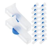 HEATSHAKING Reguladores de Flujo Accesorios para Procedimientos Médicos 20 Control de Flujo Preciso, Plástico Blanco para Mangueras de Infusión en Laboratorio y Medicina