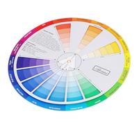 HEATSHAKING Rueda de Colores Giratoria de Papel para Arte y Nail Art, Guía Simple para Aprender Mezcla y Relaciones de Color, Estilo Creativo y Versión Clara en Español