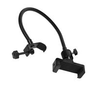 HEATSHAKING Soporte Para Teléfono Pinza De Manguera Flexible, Bandeja Para Micrófono Integrada, Compatible Dispositivos Móviles, Adecuado Para Grabación y Transmisión Estudio, Color Negro