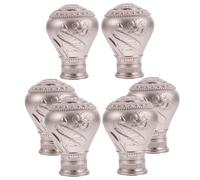 HEATSHAKING Tapas Decorativas de para Barra de Cortina 6 Piezas Acabado Elegante Ajuste Seguro Accesorios para Decoración Boho Compatible Varillas de Cortina