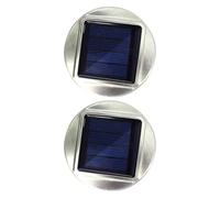 HEATSHAKING Tapas Solares para Luces de Jardín Exterior, 2 Piezas de Recambio para Tarros de Bola Panel Solar, Energía Solar para Exteriores, Cubierta de Luz Decorativa para Patio