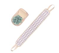 HEATSHAKING Toalla para Tirar Hacia Atrás Azul 2piezas de Pe Forma de Tira para Exfoliación Relajante y Baño de Espalda Color Aleatorio