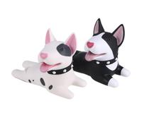 HEATSHAKING Tope de Puerta Decorativo en Pvc Forma de Perro de Dibujos Animados 2 Piezas Ligero y Amigable Suelo para Decoración del Hogar y Protección contra Pellizcos
