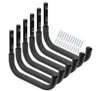 Heavdace Ganchos de garaje resistentes, colgador de escalera de 31.5cm, gancho de montaje en pared para organizador de interiores al aire libre, sillas plegables, bicicleta, herramientas