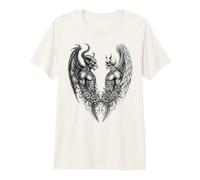 Heaven and Hell Demon Angel Skull Gothic Tattoo Camiseta Premium