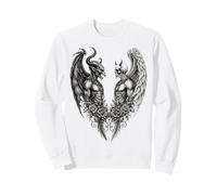 Heaven and Hell Demon Angel Skull Gothic Tattoo Sudadera