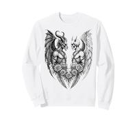 Heaven and Hell Demon Angel Skull Gothic Tattoo Sudadera