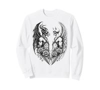 Heaven and Hell Demon Angel Skull Gothic Tattoo Sudadera