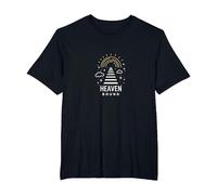 Heaven Bound: Gráfico Inspirador de Viaje Espiritual, Jesús Camiseta, Hombre Tallas Grandes, Negro, 3X Alto
