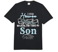 Heaven Is A Beautiful Place Because They Have My Son Comfort Colors Adult Heavyweight T-Shirt