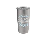 Heaven Is A Beautiful Place Because They Have My Son Vaso térmico de acero inoxidable de doble pared
