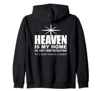 Heaven is My Home Christian Make Heaven Crowded Jesus Faith Sudadera con Capucha