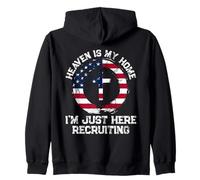 Heaven Is My Home I'm Just Here Recruiting Sudadera con Capucha