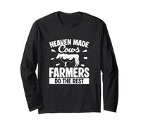 Heaven Made Cows Farmers Do The Rest Funny Ganaderos Manga Larga