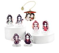Heaven Official's Blessing Grandmaster of Demonic Cultivation - Lindas figuras acrílicas para decoración de soporte Xie Lian Hua Cheng Keychians Tian Guan Ci Fu para hombres y mujeres fanáticos, 7