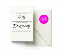 heaven+paper Tarjeta de felicitación XL para colegas, DIN A5 con sobre, XXL, tarjeta de felicitación de despedida, tarjeta de felicitación jubilación, buena recuperación, personalmente individual