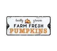 Heaven Sends Cartel decorativo de Halloween con parche de calabaza de metal