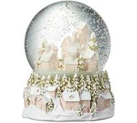 Heaven Sends Christmas Village Snow Globe - Adorno de cúpula de Navidad con diseño de paisaje urbano de Navidad